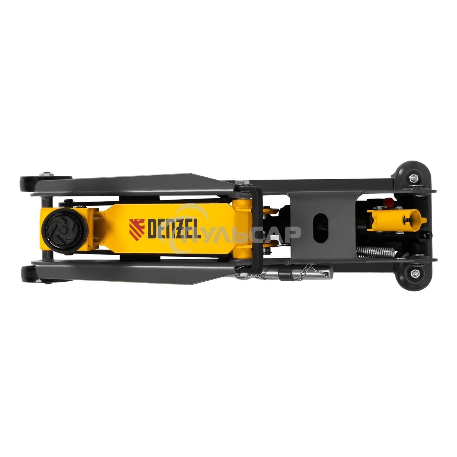 Домкрат гидравлический подкатной с фиксатором Denzel 3 т, 190-532 мм, SUV