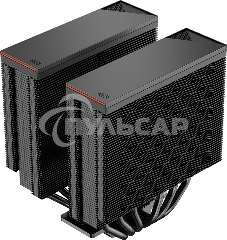 Кулер для процессора PCCooler RZ620 BK (260W, 4-pin PWM, 157.5mm, Al/Cu, 6x6mm, 1x120мм, 86.73CFM, 32dBA, 2200RPM, S: 1851/1700/1200/115X, AM5/AM4, черный)
