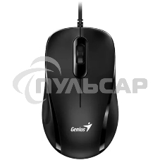Мышь проводная Genius DX-101 черный, 1200 dpi, USB, кнопки - 3