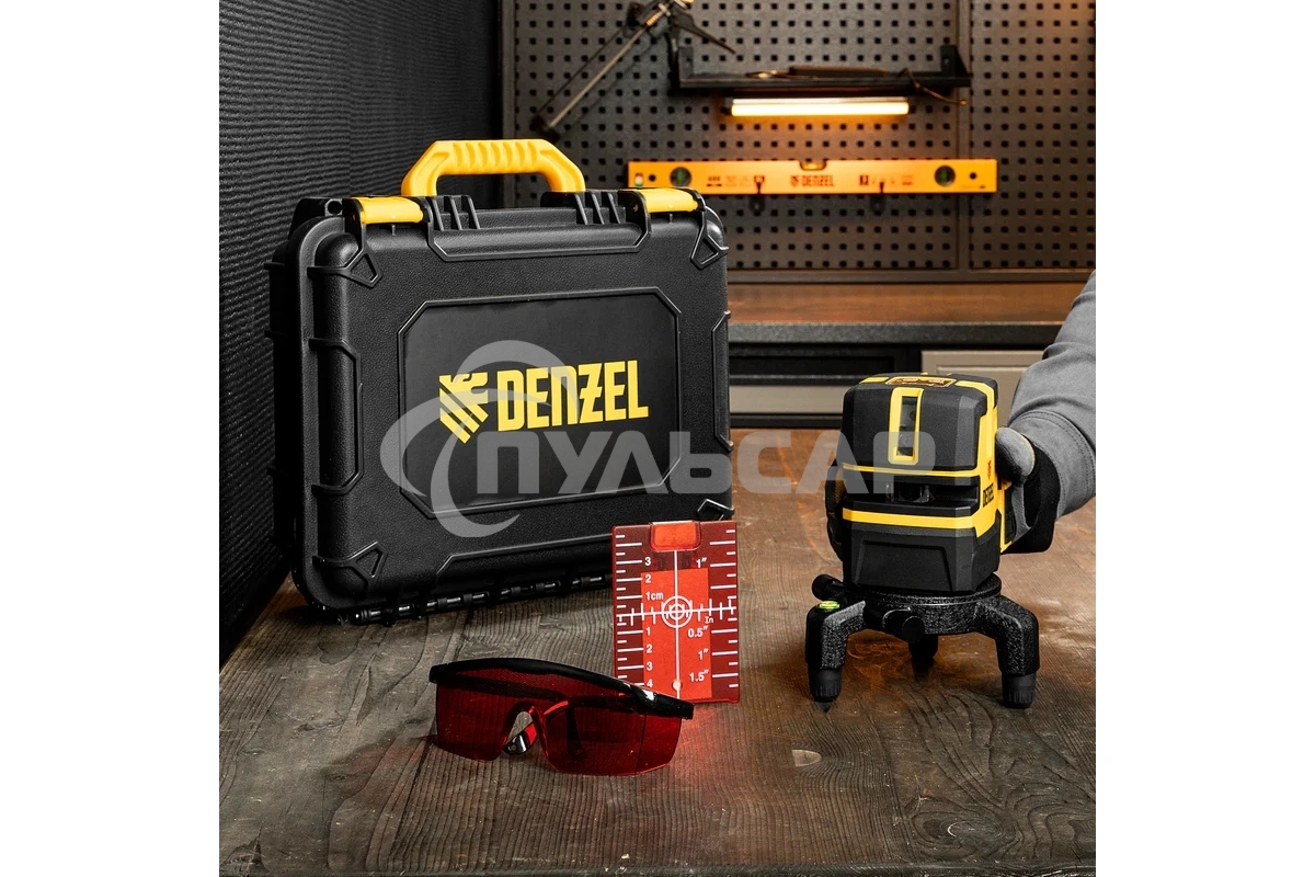 Лазерный уровень LX 05 Red, 20 м, 635 нм, акк. Li 5200 mAh, резьба 5/8