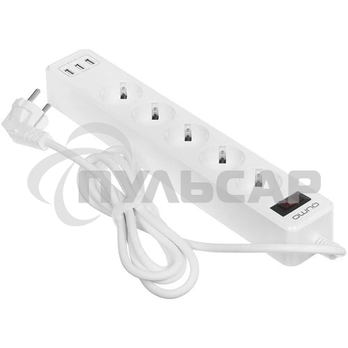 Сетевой фильтр QUMO Power Bar 5SP4U (P-0005), белый