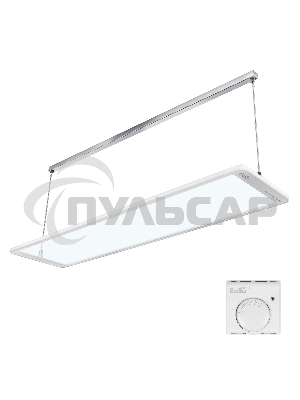 Комплект обогреватель инфракрасный Ballu BIH-GTW-0.8 + BMT-1 белый, 800 Вт, 16 м2, термостат