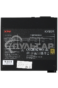 Блок питания ADATA XPG KYBER 650 RTL (KYBER650G-BKCEU), 650Вт, 80 PLUS Gold, 120мм, черный