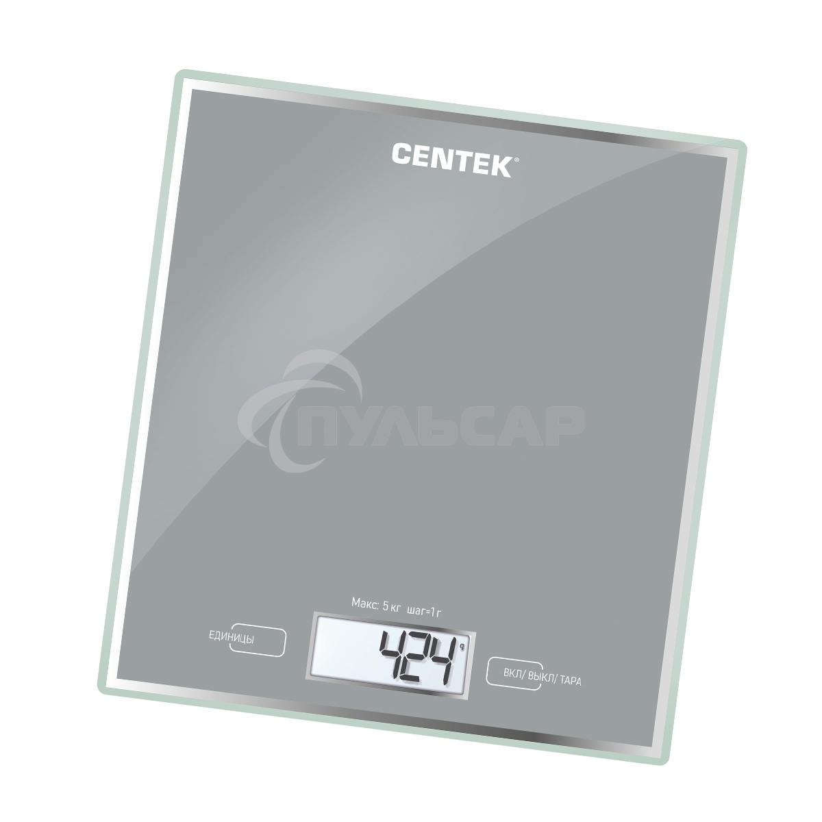Кухонные весы Centek CT-2462 серебристый