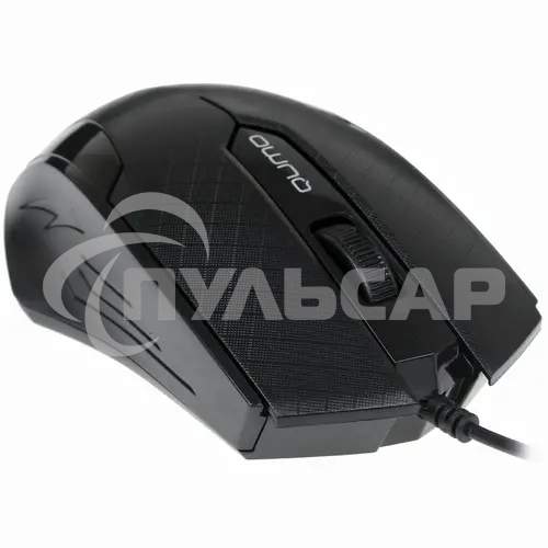 Мышь проводная Qumo Office M14 черный, 1000 dpi, USB, кнопки - 3