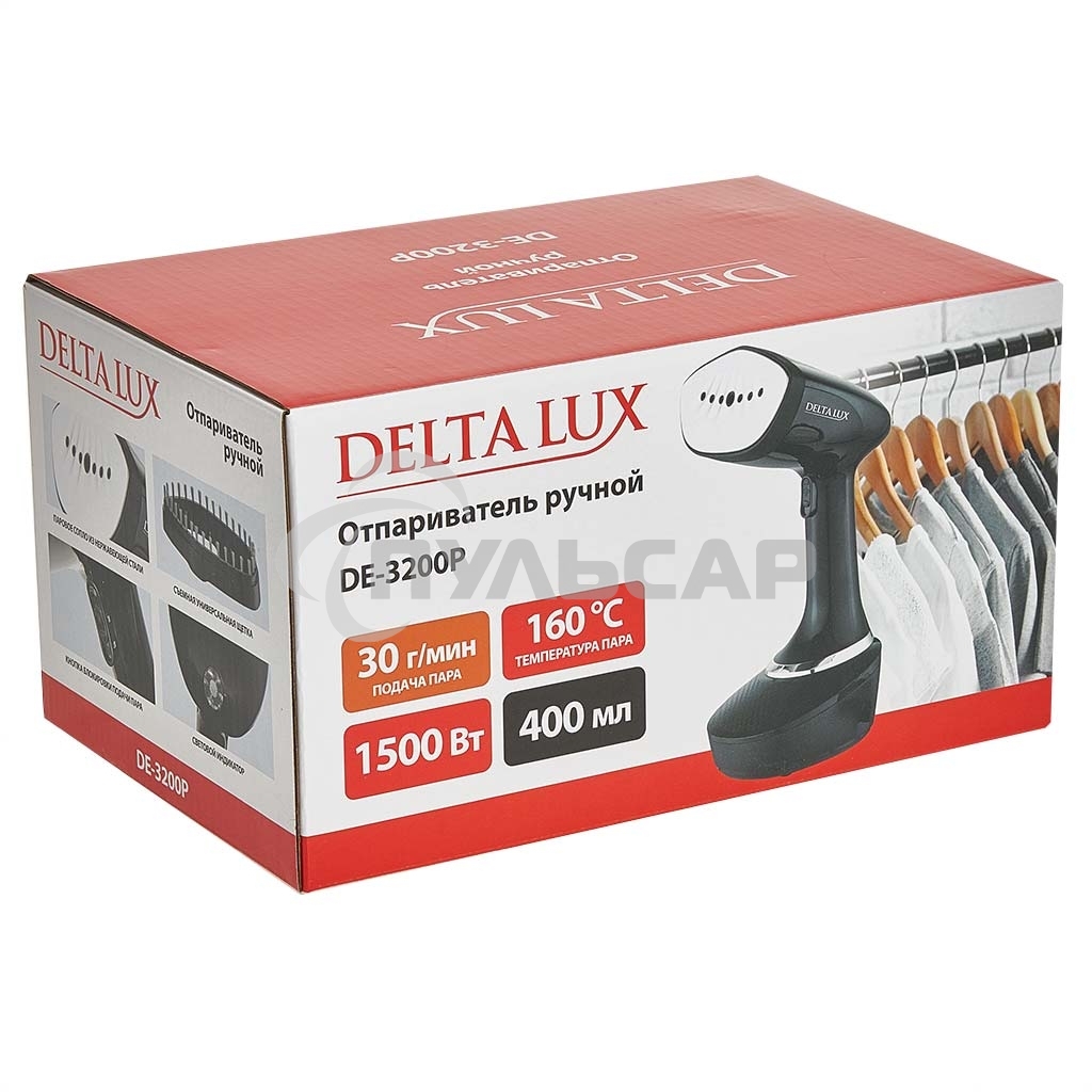 Отпариватель DELTA LUX DE-3200P черный