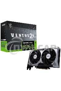 Видеокарта MSI PCI-E 5.0 RTX 5060 8G VENTUS 2X NVIDIA GeForce RTX 5060 8Gb 256bit GDDR7 2497/28000 HDMIx1 DPx3 HDCP Ret