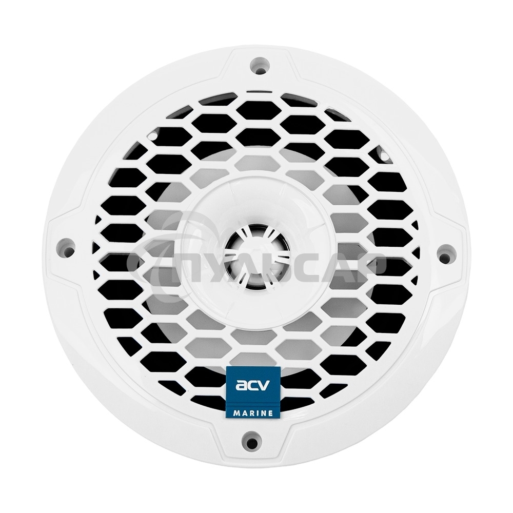 Колонки автомобильные ACV Marine M6 белый 70Вт 87дБ 16.5см (6 1/2дюйм) (ком.:2кол.) коаксиальные двухполосные