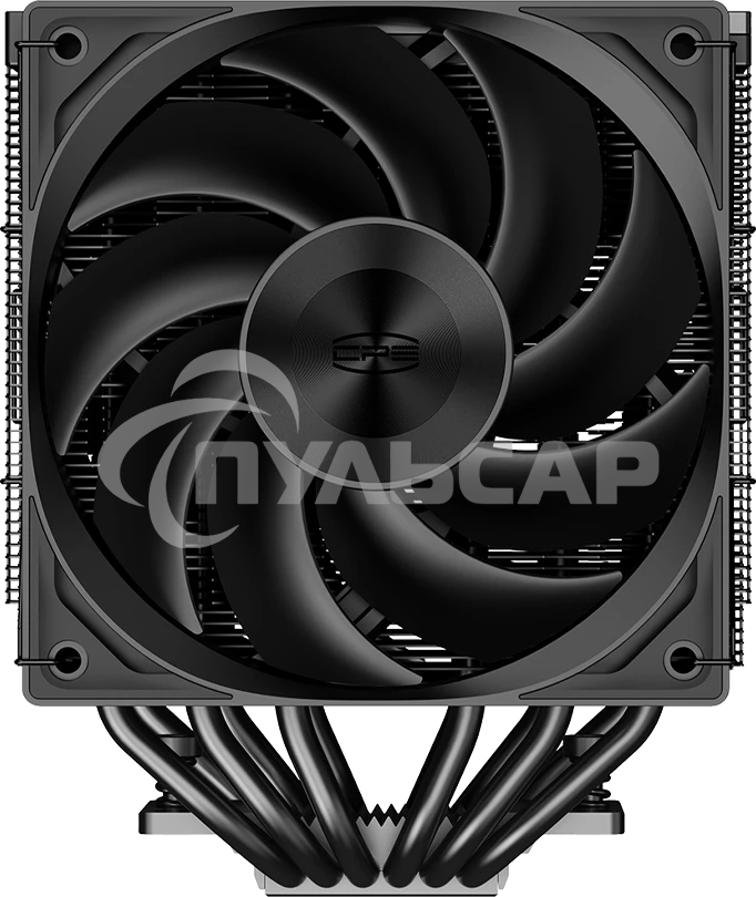 Кулер для процессора PCCooler RZ620 BK (260W, 4-pin PWM, 157.5mm, Al/Cu, 6x6mm, 1x120мм, 86.73CFM, 32dBA, 2200RPM, S: 1851/1700/1200/115X, AM5/AM4, черный)