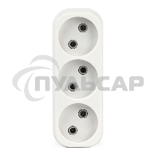 Плоский разветвитель Smartbuy (SBE-10-A02-3) 3 гнезда без заземления плоский 10А 250B