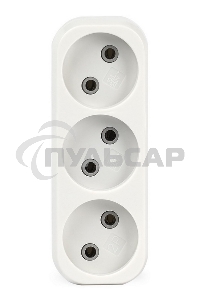 Плоский разветвитель Smartbuy (SBE-10-A02-3) 3 гнезда без заземления плоский 10А 250B