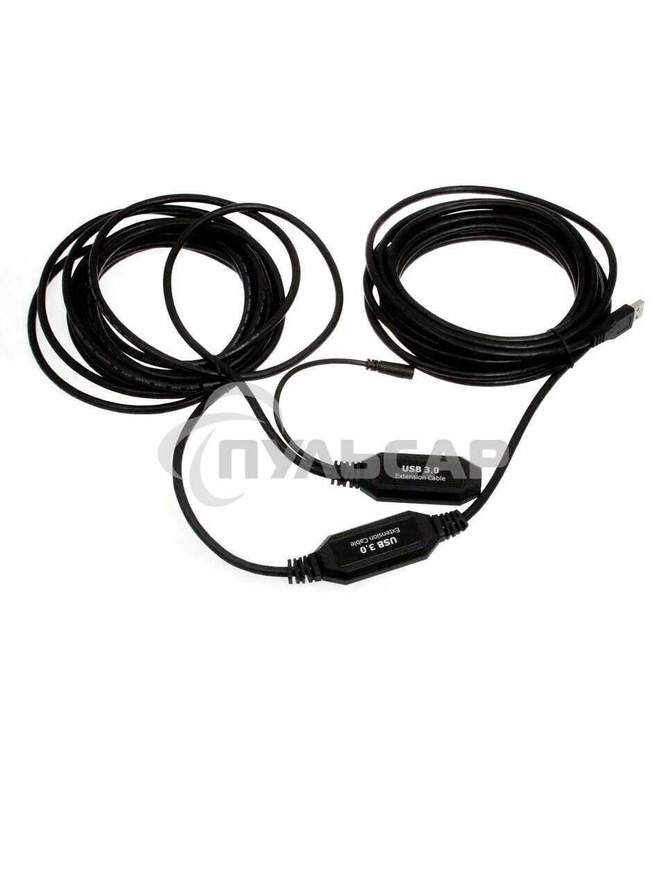 Кабель-адаптер USB3.0-repeater, удлинительный активный <Am-->Af> 10м VCOM <CU827>