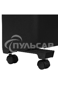 Конвектор Denzel XCE-1500B черный, 1500 Вт, 20 м2, термостат