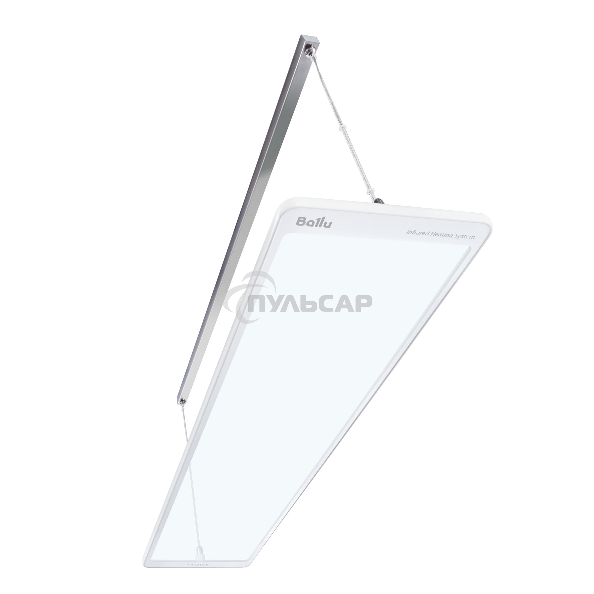 Комплект обогреватель инфракрасный Ballu BIH-GTW-0.8 + BMT-1 белый, 800 Вт, 16 м2, термостат