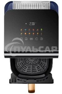 Аэрогриль Panasonic NF-CC600ATS черный, 1450 Вт, 6 л, упр. - сенсор, программ - 11