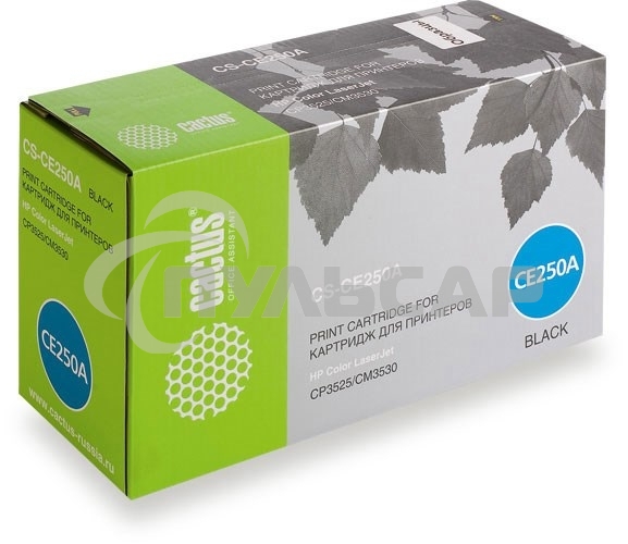 Картридж лазерный Cactus CS-CE250A черный (5000 стр.) для HP Сolor LaserJet CP3525/CM3530