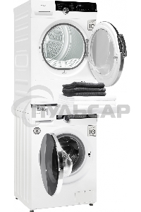 Сушильная машина Weissgauff WD 599 DC Inverter Heat Pump белый, 9 кг, сушка - тепловой насос, программ - 14, 59.5 x 84.5 x 64 см