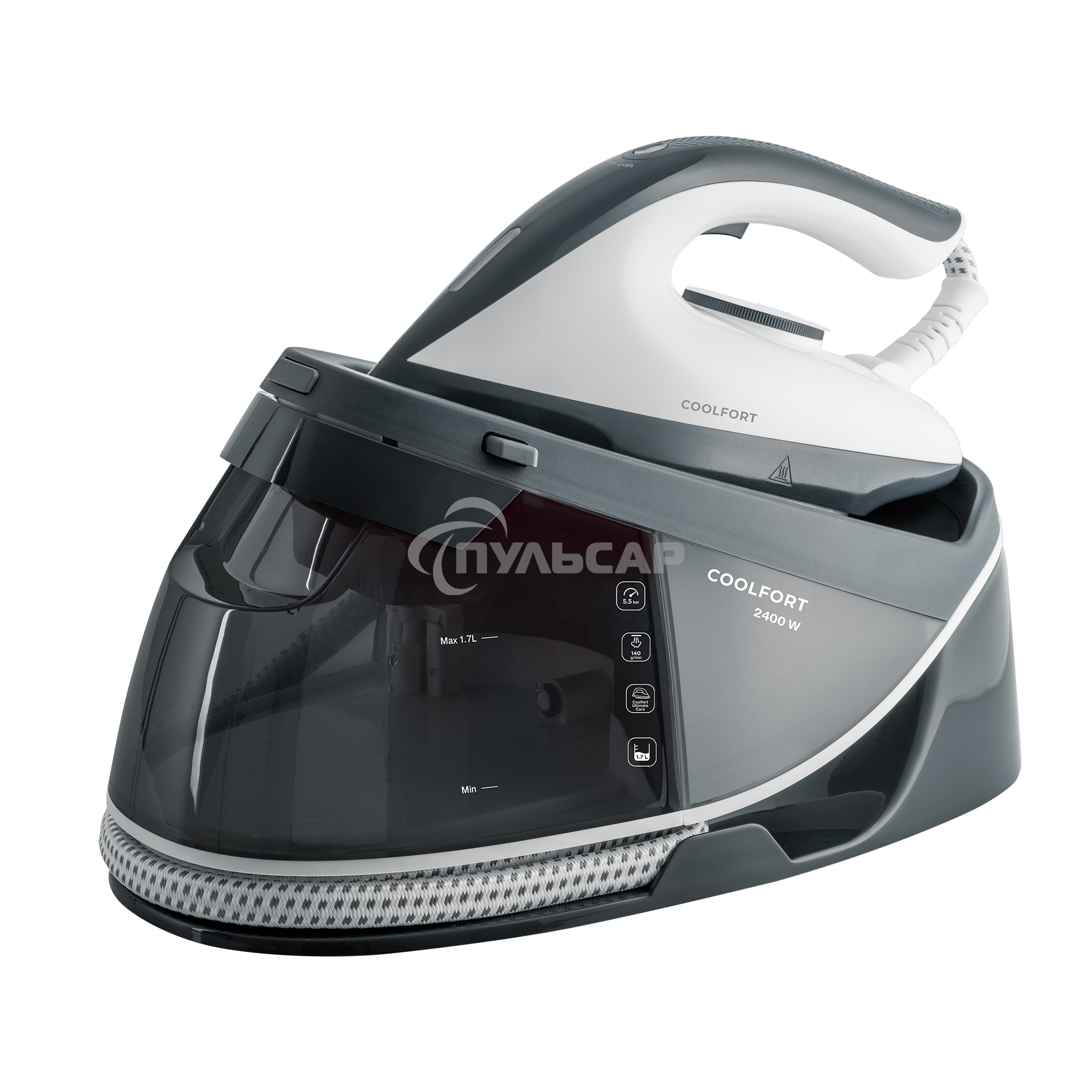 Парогенератор Coolfort CF-3420 2400Вт белый/серый