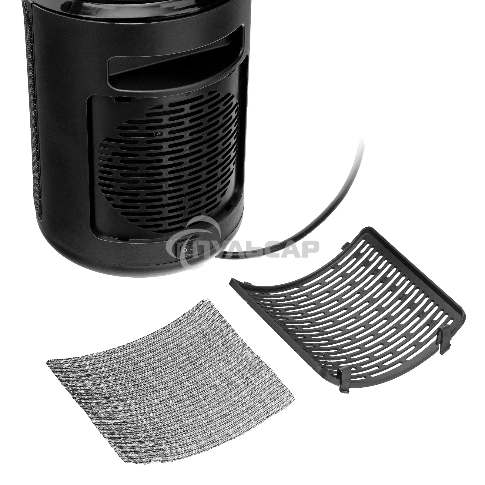 Тепловентилятор керамический Denzel DTFC-2000X, 1000/2000 Вт, 20 м2, 3 режима, пульт, Wi-Fi, термостат