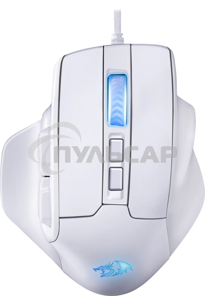 Мышь проводная REDRAGON Bullseye белый, 12400 dpi, USB, кнопки - 8