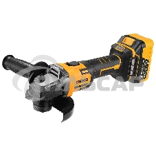 Углошлифовальная машина бесщеточная DEKO DKAG-125, 20В, 2*4.0Ач