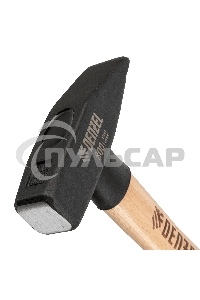 Молоток слесарный Denzel 800 г, кованый квадратный боек, буковая рукоятка