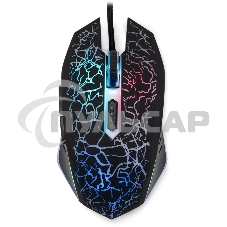 Мышь проводная Oklick 896G черный, 12800 dpi, USB, кнопки - 5