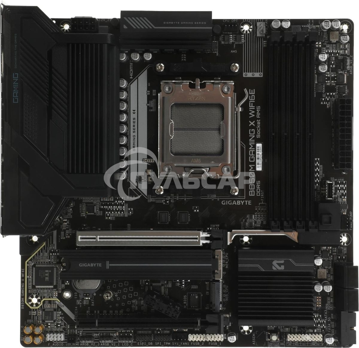 Материнская плата Gigabyte B850M GAMING X WIFI6E/WF6E, Socket AM5, AMD B850, 4xDDR5, 4xSATA, 2xM.2, 1xPCI-E 5.0 x16, 1xPCI-E 3.0 x4, 1xHDMI, 2xDP, 1x 2.5Gb LAN, 1xUSB-C 3.2 Gen 2, 1xUSB-A 3.2 Gen 2, 2xUSB-A 3.2 Gen 1, 4xUSB-A 2.0, 3x3.5 мм, 7.1, Micro-ATX