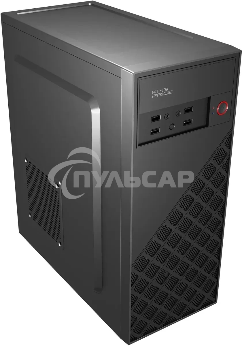 Компьютерный корпус KingPrice KPCC-MD203 черный без БП ATX 1x80мм 3x120мм 2xUSB 2.0 audio
