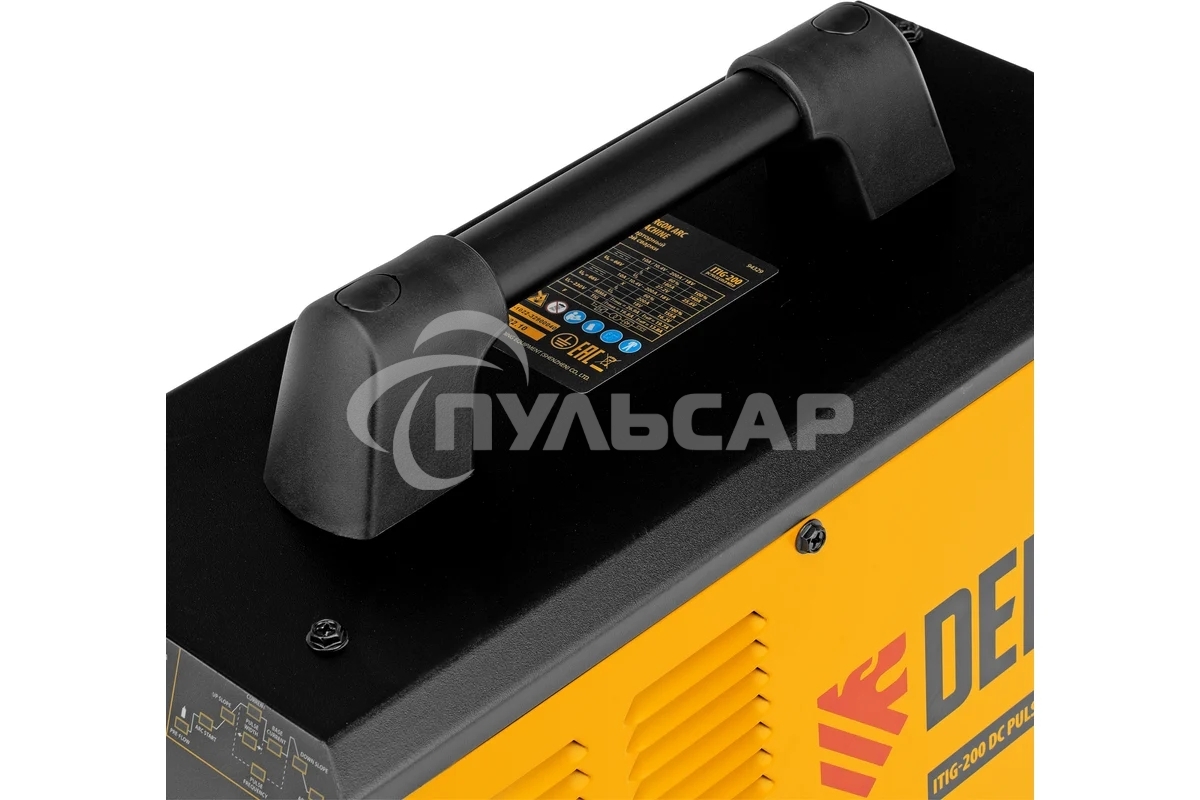 Аппарат инвертор. аргонодуговой сварки ITIG-200 DС Pulse Cold Weld, 200 А, ПВ 60% Denzel
