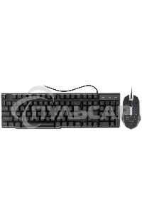 Комплект клавиатура + мышь Оклик GMNG 400GMK клав:черный мышь:черный USB
