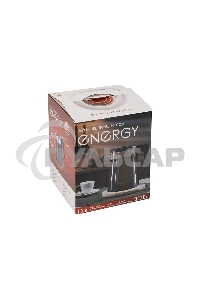 Чайник электрический Energy E-200 (1,2 л, диск), метал. корпус