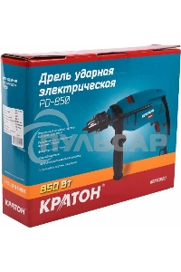 Дрель ударная Кратон PD-850 850Вт ключевой реверс (3 02 01 010)