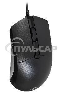 Мышь проводная Oklick 207M черный, 2400 dpi, USB, кнопки - 4
