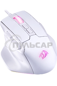 Мышь проводная REDRAGON Bullseye белый, 12400 dpi, USB, кнопки - 8
