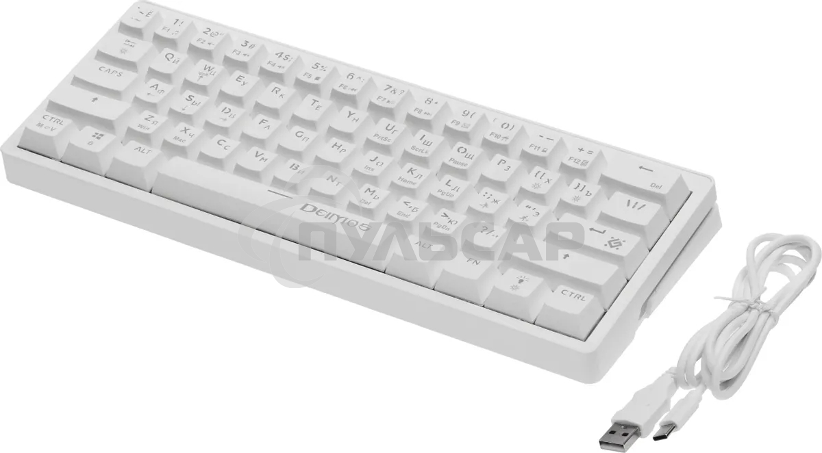 Клавиатура проводная Defender Deimos GK-303, USB, белый