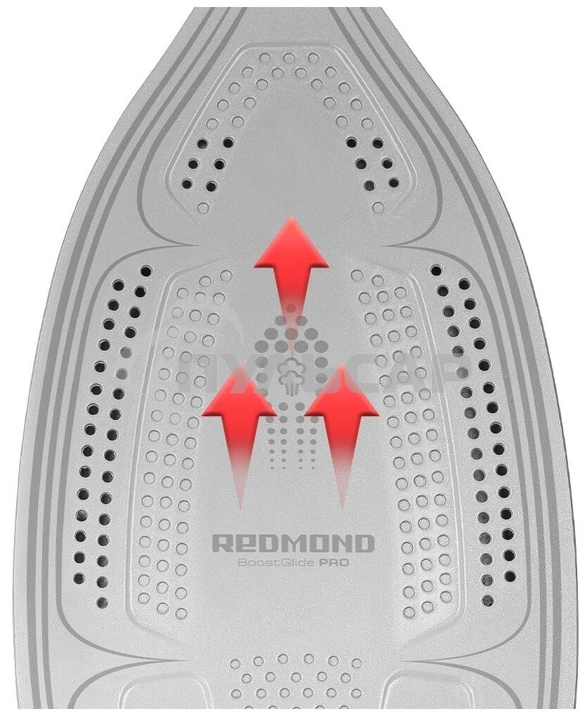 Утюг Redmond RI-C283 2400Вт красный/черный