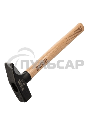 Молоток слесарный Denzel 800 г, кованый квадратный боек, буковая рукоятка