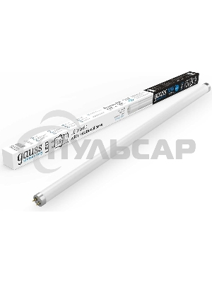 Лампа светодиодная Gauss Elementary T8 10Вт 6500К G13 800лм 600мм стекло поворотная