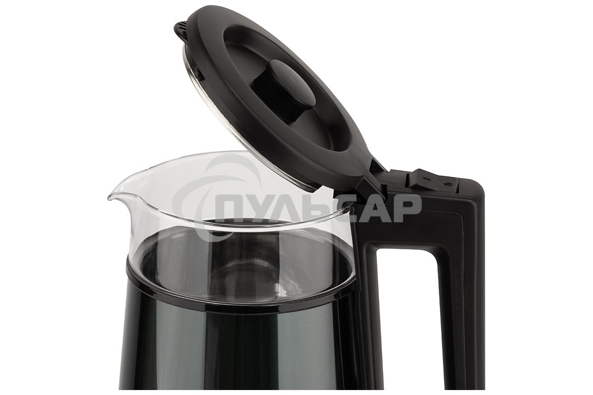 Чайник электрический Energy E-200 (1,2 л, диск), метал. корпус