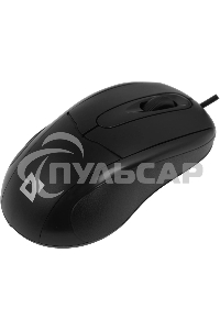 Мышь проводная Defender Standard MB-580 черный, 1000 dpi, USB, кнопки - 3