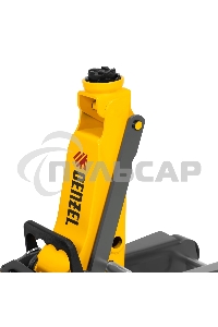 Домкрат гидравлический подкатной с фиксатором Denzel 2,5 т,85-385 мм, в пласт. кейсе