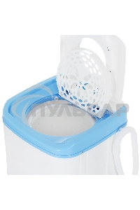 Центрифуга Renova SD-80TS1(P) белый/голубой, 8.5 кг, 1400 об/мин, программ 6, 44 x 78 x 43 см