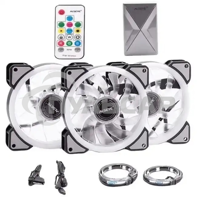 Вентилятор для корпуса Alseye CRLS-300DS черный, 120 мм, 1800 об/мин, 18.5 дБ, 4 pin