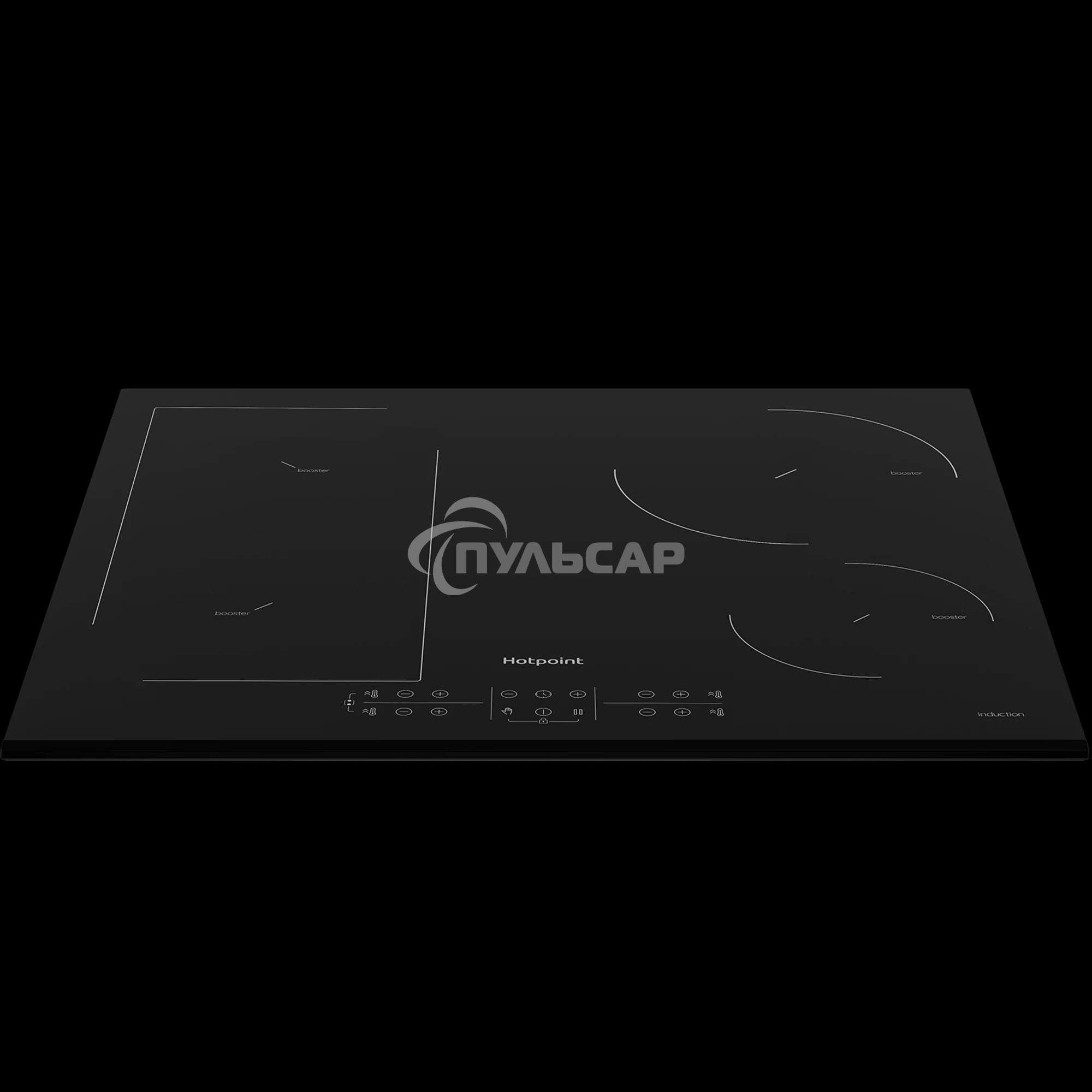 Индукционная варочная панель Hotpoint HB 1560B BF, независимая, черный