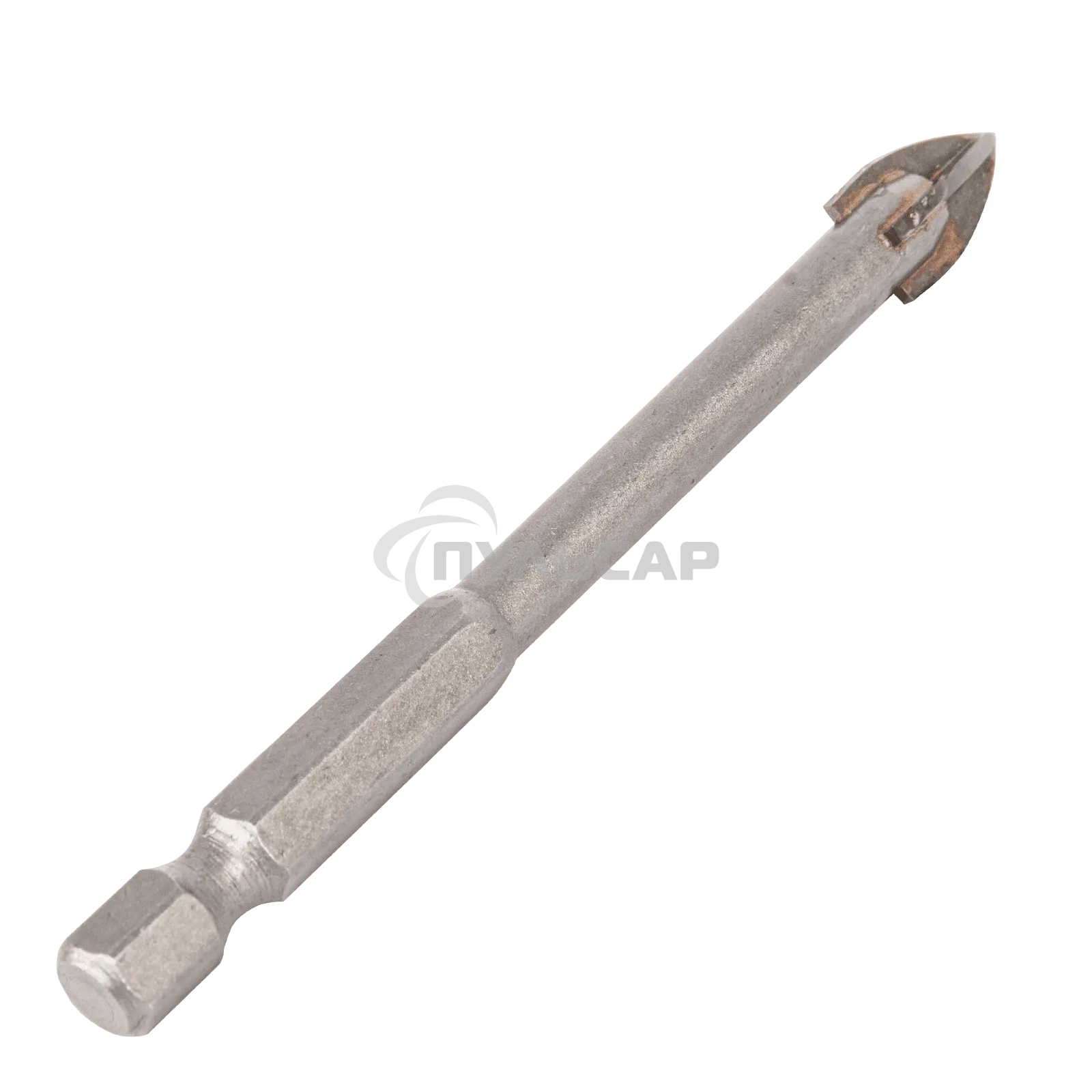 Сверло по керамической плитке Denzel 8 мм, крестовая пластина, 6-гр. хвостовик