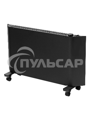 Конвектор Denzel XCE-2000B черный, 2000 Вт, 25 м2, термостат