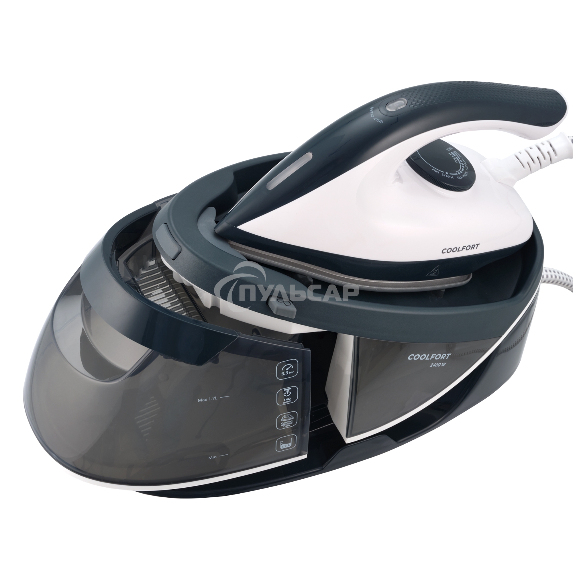 Парогенератор Coolfort CF-3420 2400Вт белый/серый