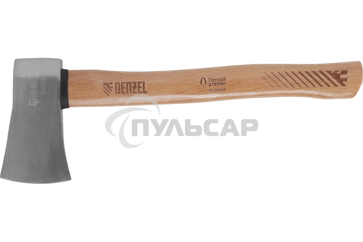 Топор кованый Denzel 900 г, американский тип, буковая рукоятка, 430мм, EFP
