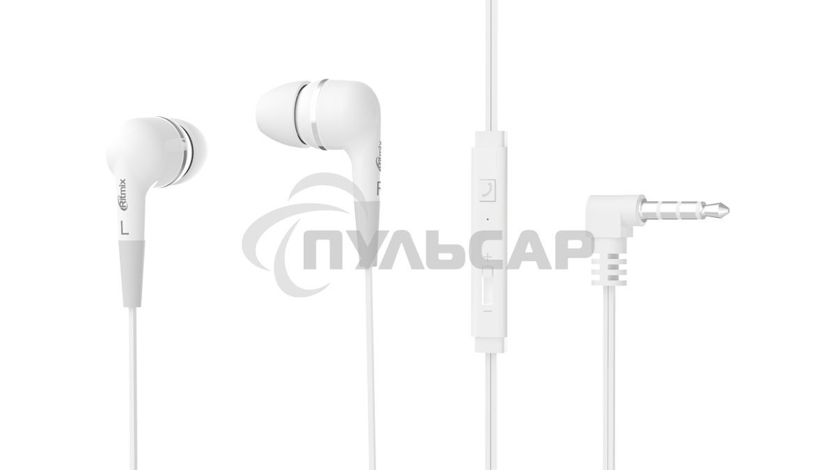 Наушники RITMIX RH-112M белый